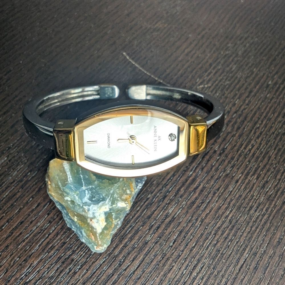 Anne Klein diamond stone silvertone bracelet watch offers welcome